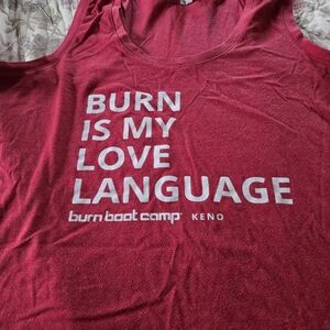 Burn Boot Camp Women's Red Tank Top